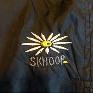 SKHOOP outer wear skirt. Made in Sweden. Black size medium. Knee length.